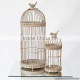 White Metal Antique Fancy Bird Cage thumbnail-1