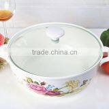 Ceramic Cookware Pot With Glass Lid & Metal Stand thumbnail-2