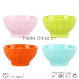 Stoneware Embossed Rice Bowl/ceramic Bowl thumbnail-1