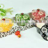 New Design Stoneware Casserole Handpainted Flower thumbnail-1