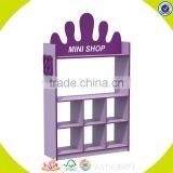 Wholesale Household Design Wooden Toys Storage Shelf for Kids With 5 Plastic Bins 2 Tier Wooden Toys Storage Organizer W08C033 thumbnail-4