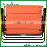 Patio Double Chair Folding Lounge With 2 Cup Holders thumbnail-3