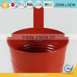 Garedn Galvanized and Iron Powder Coating Rose Red Modern Hanging Outdoor Wall Mounted Planters thumbnail-5