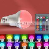 New Arrival Led Light Bulb E27 Remote Control 16 Color RGB Led Bulb Light thumbnail-1