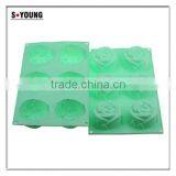 10110 6pcs Roses Shaped Silicone Chocolate Mould and Mold thumbnail-2