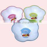 Small Size Flower Fruit Dish Salad Bowl thumbnail-1