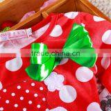 2015 New Christmas Girls Dress Long-Sleeve Dot Dresses Kids Cotton Children's Christmas Gift Party Costume Princess Dress thumbnail-4