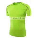 100% Polyester Men Fake V-neck Cycling Gym T-shirt Custom Dry Fit T-shirt thumbnail-6