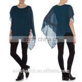 Latest Woman Oversized Sleeve Viscose Blouse New Styles thumbnail-5