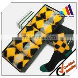 Free Sample Comfortable Deodorize Anti-bacterial Check Pattern Men Caual Socks thumbnail-1