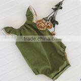 Baby Clothes Newborn Pink Cotton Kid Sleeveless Rompers Children Lace Jumpsuit thumbnail-3