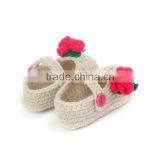 Flower Button Style Free Pattern Crochet Baby Girls Shoes thumbnail-3