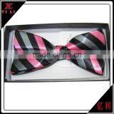 Fashion Men's Bow Tie With Stripes and Grid thumbnail-2