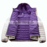 Women Outdoor Blank Hooded Varsity Jacket Quilted Down Jacket for Winters thumbnail-6