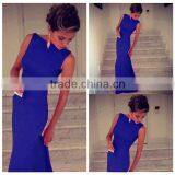 2016 Wholesale Price Fashion Red Night Evening Dress Sleeveless Long Maxi Lady Spring Summer thumbnail-5