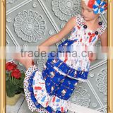 New designs July 4th clothes 4th of July baby clothes wholesale factory price clothing manufacturers