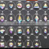 Clear Various Shapes Non Hot Fix Foiled Back Rhinestones for Nail Art thumbnail-2