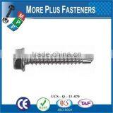 Made In Taiwan DIN 7504N Phil Pan Head DIN 7504K Hex Head Screw Washer Face DIN 7504P Phil Countersunk Head Self Drilling Screw thumbnail-3
