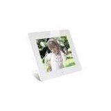 Custom White 8 Inch HDMI LCD Digital Photo Frame With Calendar Auto On/Off