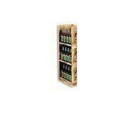 Customized Aluminum Bar Wine Bottle Floor Wooden Display Racks Shelf thumbnail-1