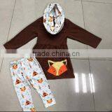 Popular Design Fox Embroidery Wholesale Wear Clothes Sets Boutique Clothing thumbnail-1