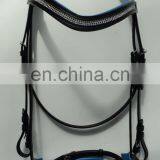 FANCY LEATHER SNAFFLE BRIDLE. thumbnail-2