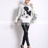 2016 Autumn Latest Fancy Tops Wool Sweater Design for Girls Cashmere Poncho thumbnail-4