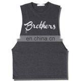 T-MV005 Fashion Printing Drop Armhole Fitness Singlet Men Tank Tops thumbnail-4