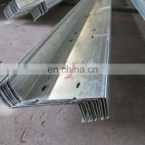 Structural Steel Galvanized Carbon Mild Z C U Channel Steel Profile , Z Purlin Z Beam Z Bar Section Steel for Roofing