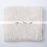 RAWHOUSE Hot Sale 100% Cotton Pure Design White Knit Blanket With Factory Price thumbnail-3