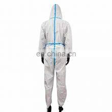 PPE Non Woven Protective Coverall Chemical Protection Coverall With Hood Full Body thumbnail-2