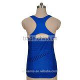 100% Poly Knit Womens Sublimation Print Vollyball Tank Top thumbnail-2