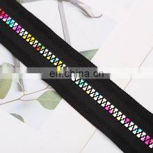 Customized Wholesale Rainbow Zipper Garment Supplies Colorful Resin Zipper thumbnail-2