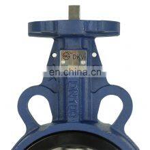 DKV DN65 3inch PN16 Cast Iron Ductile Iron Epdm NRB Soft Seat Wafer Connection Butterfly Valve thumbnail-4