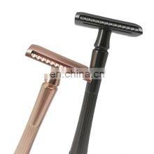 Colorful Double Edge Metal Shaving Adjustable Safety Razor Eco Friendly Women's Shave Razor thumbnail-3