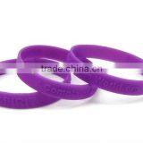 2016 Purple Color Personalized Silicone Free Bracelets Custom Silicone Bracelets no Minimum thumbnail-1