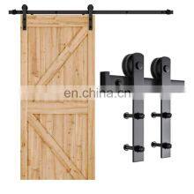 Antique Style Wooden Sliding Barn Doorsglass With Hardware 2022 Kit for Aluminum Doors Black Powder Coated Barn Sliding Door Har