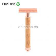 Travel Mini Flexible Womens Face Shaving Rose Steel Stainless Traditional Safety Razor