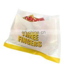 Print Eco Custom Food Grade Restaurant Fast Food Takeaway Hamburger Fried Chickens Popcorn Small Greaseproof Packaging Paper Bag