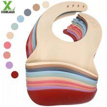 Hot Selling Soft Silicone Safe for Baby and Easy to Clean Waterproof Baby Bibs thumbnail-3