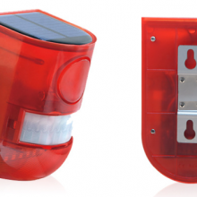 Solar Alarm Infrared Induction Light Solar Remote Control Alarm Light Anti-theft(wechat:13510231336) thumbnail-2