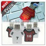 OEM Cute T Shirt Shape Plastic Jersey Usb Stick With Own Logo Clothes Usb