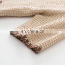 Autumn Ladies Cardigan Sweater Fancy Black Short Sleeves V-Neck Casual Knitted Cashmere Material With Pockets Decoration thumbnail-5