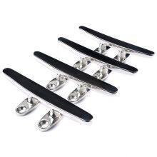 316 Stainless Steel Boat Dock Cleat Marine Flat Top Cleat Low Silhouette Trimline Cleat thumbnail-1