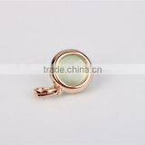 Wholesale 9k Rose Gold Pendant Natural Prehnite Handmade Green Stone Jewellery thumbnail-4