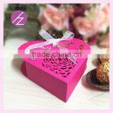 Personal Customized Colorful Love Heart Shape With Butterfly and Rose Design European Wedding Favor and Gift Box With Ribbion Supplier's Choice thumbnail-4