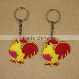 Fashion Style Custom Logo Promotional Rubber Keychain thumbnail-5