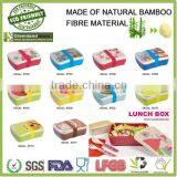 Kids Lunch Bamboo Fibre Bio Tableware Lunch Boxes, Camping Storage Kids Bowl Boxes thumbnail-3