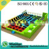 TUV Kids Sky Zone Rectangule Jumping Trampoline Park With Basketball Hoop for Sale