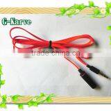 Red Flat Extension Audio Cable thumbnail-1